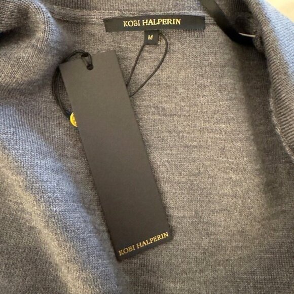 Kobi Halperin Open Front Beth Sweater Blazer Wool Blend Grey NWT MSRP $398 - Picture 7 of 8